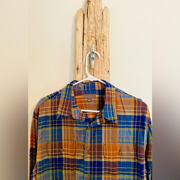 LL Bean signature men’s flannel large - Picture 6 of 7